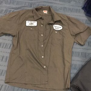 men's Shop Shirt automotive lube expert Xl funny